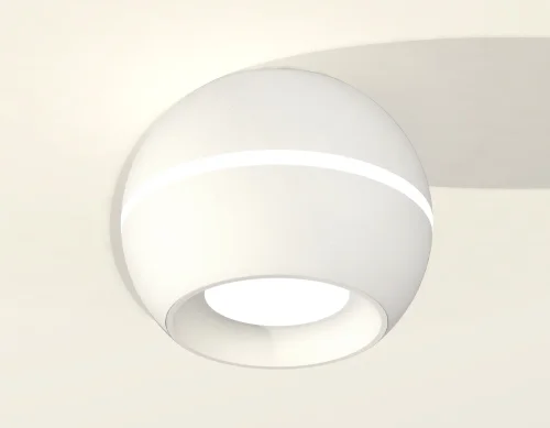 Светильник накладной Techno spot XS1101001 Ambrella light белый 1 лампа, основание белое в стиле современный круглый фото 2