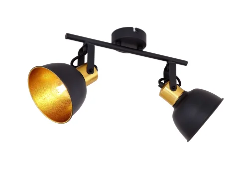 Спот с 2 лампами Fillo 54655-2 Globo чёрный E14 в стиле современный лофт 