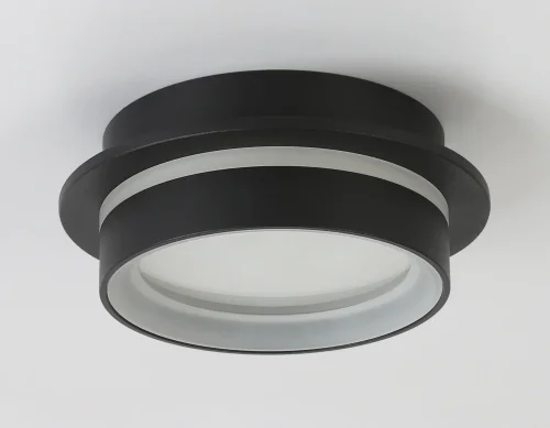 Светильник накладной TN5385 Ambrella light чёрный 1 лампа, основание чёрное в стиле современный круглый фото 5