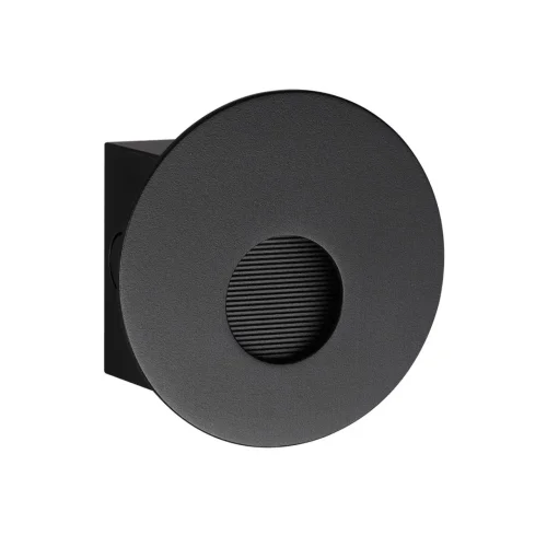 Светильник точечный LED Escala 7165/3WL Odeon Light чёрный на 1 лампу, основание чёрное в стиле классический современный подсветка для лестниц и ступеней