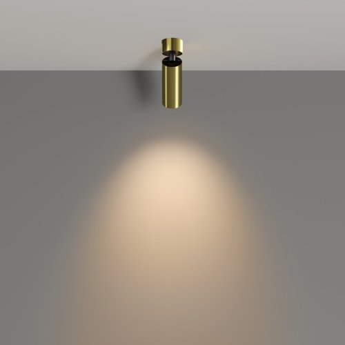 Светильник накладной Focus LED C055CL-L12W3K-W-BS Maytoni латунь 1 лампа, основание латунь в стиле современный  фото 4
