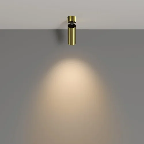 Светильник накладной Focus LED C055CL-L12W3K-W-BS Maytoni латунь на 1 лампу, основание латунь в стиле современный фото 4