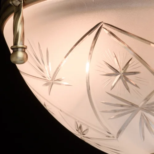 Люстра потолочная Афродита 317011603 MW-LIGHT белая на 3 лампы, основание античное бронза в стиле классический  фото 5