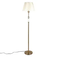 Торшер Dimaro OML-87815-01 Omnilux бежевый на 1 лампу, основание хром в стиле классический 