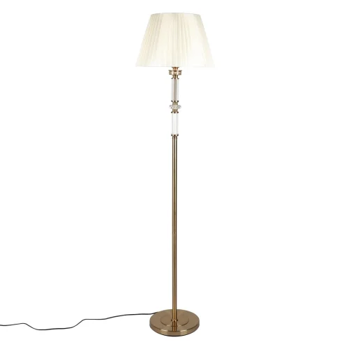 Торшер Dimaro OML-87815-01 Omnilux  бежевый 1 лампа, основание хром в стиле классический
