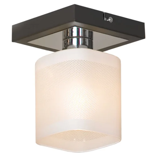 Светильник потолочный Costanzo GRLSL-9007-01 Lussole белый 1 лампа, основание хром в стиле современный 