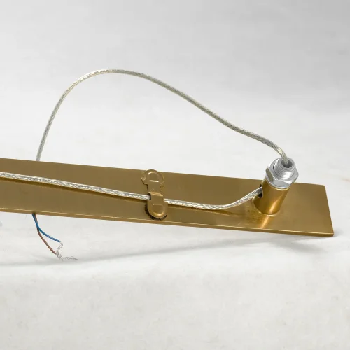 Бра LSP-8472 Lussole прозрачный на 1 лампа, основание золотое медь в стиле современный  фото 4