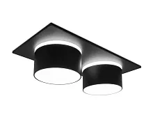 Светильник точечный TN331 Ambrella light чёрный 2 лампы, основание чёрное в стиле современный хай-тек 