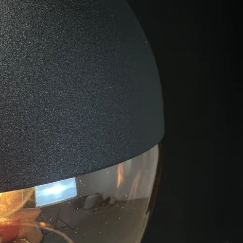 Светильник подвесной NORD C D20 Black/Amber 190499-26 ImperiumLoft янтарный 1 лампа, основание чёрное в стиле современный  фото 4