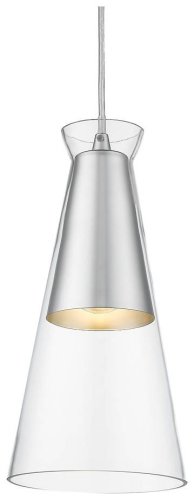 Светильник подвесной Marco WE207.01.206 Wertmark прозрачный 1 лампа, основание матовое никель в стиле современный  фото 2