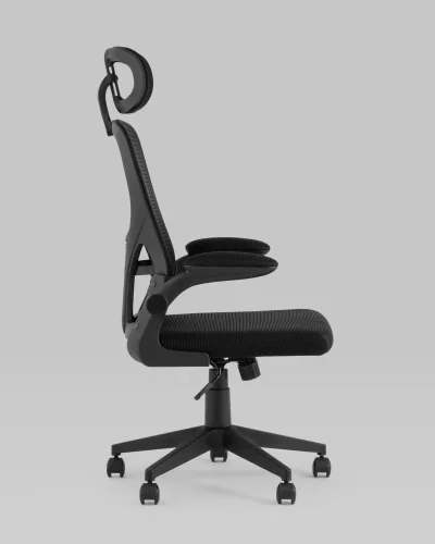 Кресло офисное TopChairs Airone, черный УТ000036682 Stool Group, чёрный/сетка текстиль, ножки/металл/чёрный, размеры - ***** фото 3
