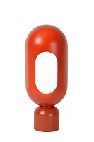 Настольная лампа Barris 05549/01/55 Lucide коричневая на 1 лампу, основание коричневое металл в стиле современный Настольная лампа Barris 05549/01/55 Lucide коричневая на 1 лампу, основание коричневое металл в стиле современный