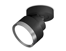 Светильник накладной XM8102006 Ambrella light чёрный 1 лампа, основание чёрное в стиле хай-тек круглый
