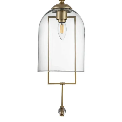 Бра Alta V000392 Indigo прозрачный на 1 лампа, основание золотое в стиле современный  фото 4