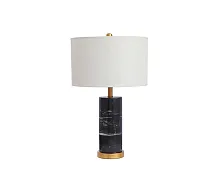 Настольная лампа Тайла 07700-2T,19-20(01) Kink Light белая на 1 лампу, основание чёрное мрамор металл в стиле классический современный 