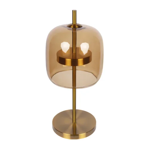 Настольная лампа LED Dauphin 10040T LOFT IT янтарная 1 лампа, основание золотое металл в стиле современный  фото 3