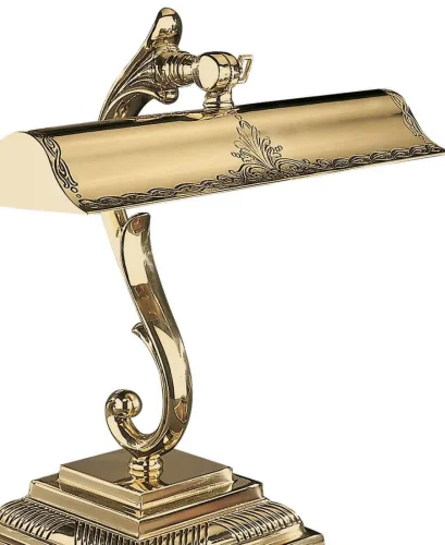 Настольная лампа P 1000/2 ORO Reccagni Angelo золотая 2 лампы, основание золотое латунь металл в стиле классический  фото 2