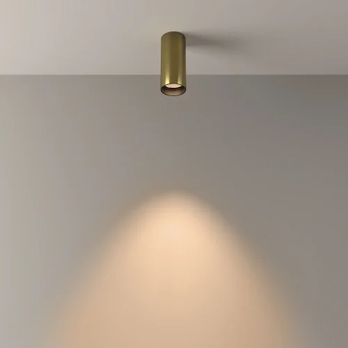 Светильник накладной Focus LED C056CL-L12W3K-W-BS Maytoni латунь на 1 лампу, основание латунь в стиле современный фото 12