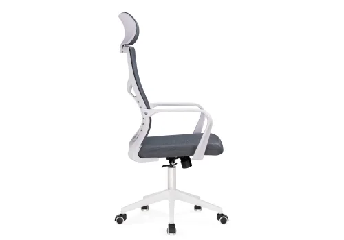 Компьютерное кресло Montana dark gray / white 15619 Woodville, серый/сетка, ножки/пластик/белый, размеры - *1280***620*580 фото 2