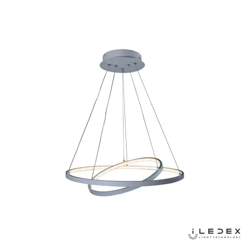 Светильник подвесной LED с пультом Axis D098-2 (600x400) WH iLedex белый 1 лампа, основание белое в стиле современный хай-тек с пультом кольца фото 5