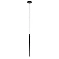 Светильник подвесной LED Frankie A2191SP-6BK Arte Lamp чёрный на 1 лампу, основание чёрное в стиле минимализм хай-тек современный трубочки