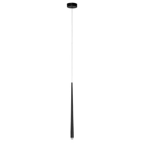 Светильник подвесной LED Frankie A2191SP-6BK Arte Lamp чёрный на 1 лампу, основание чёрное в стиле минимализм хай-тек современный трубочки