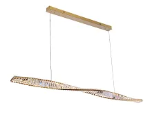 Светильник подвесной LED 8244/160 gold Newport прозрачный 1 лампа, основание золотое в стиле современный линейный
