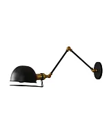 Бра Glum LDW B011-2 BK Lumina Deco чёрный на 1 лампу, основание чёрное в стиле лофт 