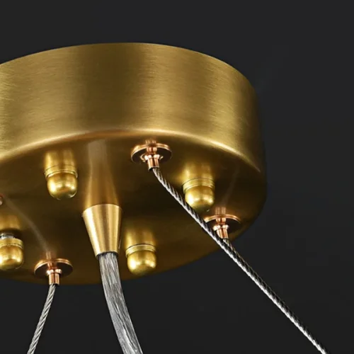 Люстра подвесная VERONA A L12 193713-23 ImperiumLoft прозрачная на 12 ламп, основание латунь в стиле современный фото 12