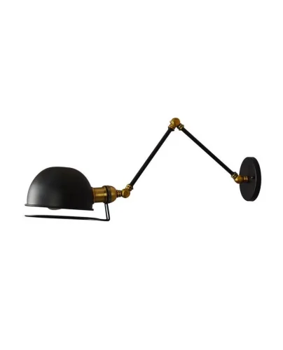 Бра Glum LDW B011-2 BK Lumina Deco чёрный на 1 лампу, основание чёрное в стиле лофт 