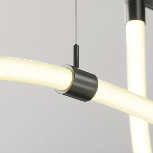 Потолочный коннектор с тросовым подвесом Tau в шинопровод Flarity черный TRA154CSW-1B Maytoni чёрный в стиле хай-тек современный для светильников серии Magnetic trаck system Flarity flarity магнитная фото 4