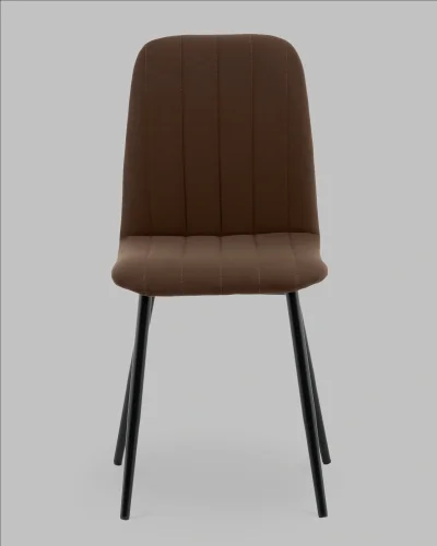 Стул Easy new велюр коричневый УТ000041669 Stool Group, коричневый/велюр, ножки/металл/чёрный, размеры - ***** фото 2