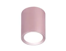 Светильник накладной TN217 Ambrella light розовый 1 лампа, основание розовое в стиле современный круглый