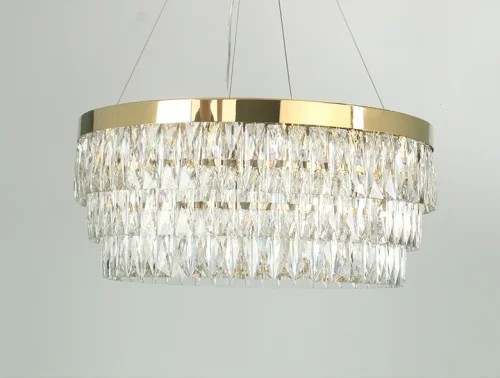 Светильник подвесной 10120+13/S gold Newport прозрачный 13 ламп, основание золотое в стиле американский современный классический  фото 2