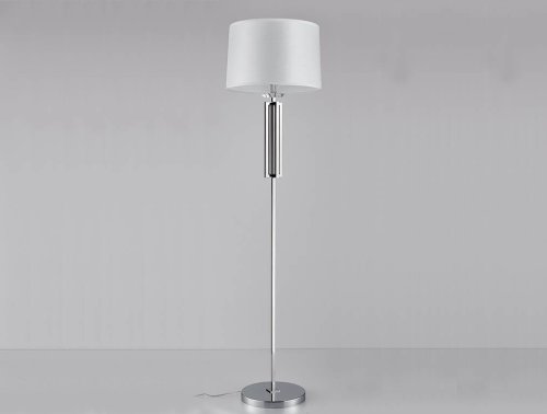 Торшер 4401/FL chrome Newport  белый 1 лампа, основание хром в стиле современный
