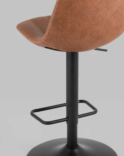 Стул барный Code, экокожа, коричневый УТ000038966 Stool Group, /, ножки//, размеры - *1120***450*485 фото 3