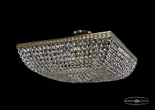 Люстра потолочная хрустальная 19282/55IV GB Bohemia Ivele Crystal прозрачная на 8 ламп, основание золотое в стиле классический sp