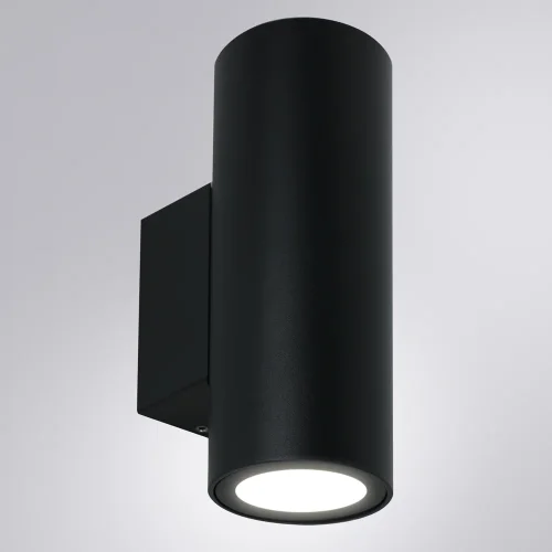Настенный светильник уличный LED Torcular A1807AL-2BK Arte Lamp уличный IP65 чёрный на 2 лампы, плафон чёрный в стиле современный LED фото 3