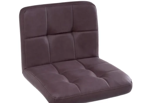 Барный стул Paskal brown 11880 Woodville, коричневый/искусственная кожа, ножки/металл/хром, размеры - *1120***450*470 фото 7
