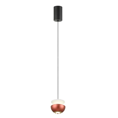 Светильник подвесной LED ASTRA SP LED RED Crystal Lux красный 1 лампа, основание чёрное в стиле современный шар фото 3