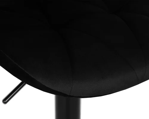 Стул барный 5022_BlackBase-LM BARNY BLACK, цвет сиденья черный велюр (MJ9-101), цвет основания черный Dobrin, чёрный/велюр, ножки//чёрный, размеры - 890*1100***460*540 фото 7