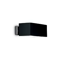 Бра BOX AP2 NERO Ideal Lux чёрный на 2 лампы, основание хром в стиле современный 