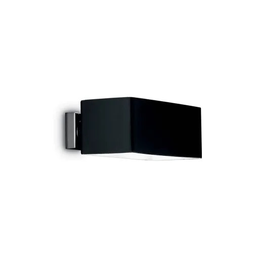 Бра BOX AP2 NERO Ideal Lux чёрный на 2 лампы, основание хром в стиле современный 