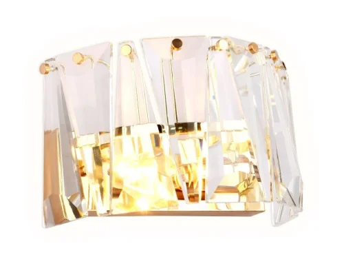 Бра TR5176 Ambrella light прозрачный на 1 лампа, основание золотое в стиле современный классический 