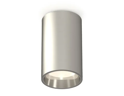 Светильник накладной Techno spot XS6324010 Ambrella light серебряный 1 лампа, основание серебряное в стиле современный круглый