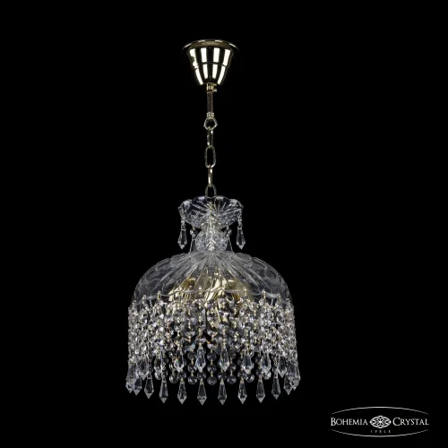Светильник подвесной 14781/25 G Drops Bohemia Ivele Crystal прозрачный 4 лампы, основание золотое в стиле классический drops