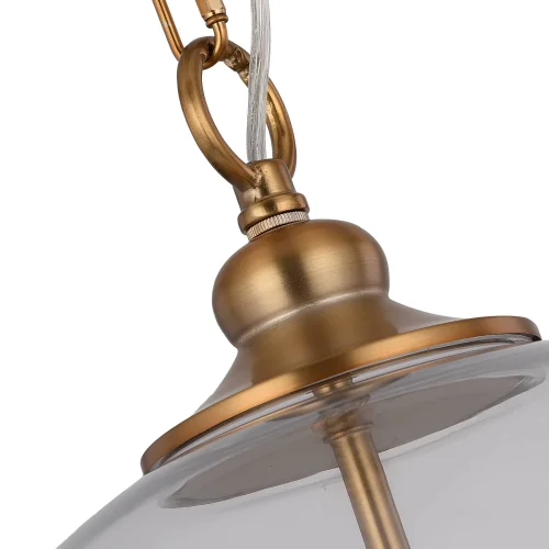 Светильник подвесной Lateria SL362.203.03 ST-Luce прозрачный 3 лампы, основание золотое в стиле кантри шар фото 3