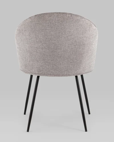 Стул обеденный Echo, светло-серый УТ000038599 Stool Group, серый/шенилл, ножки/металл/чёрный, размеры - ***** фото 4