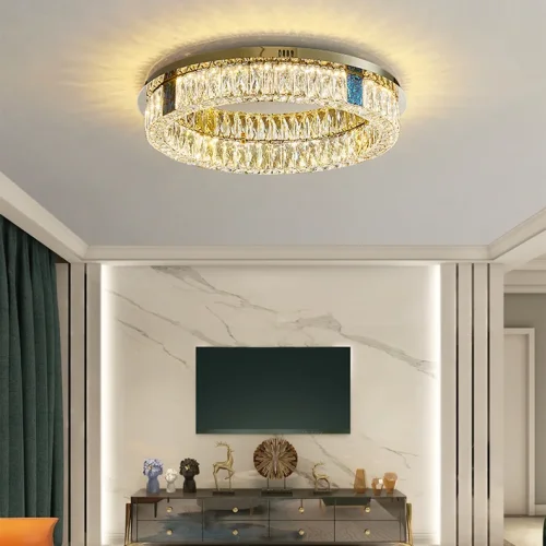 Люстра потолочная GERTRUDA D65 207828-23 ImperiumLoft прозрачная на 1 лампу, основание латунь в стиле современный фото 7