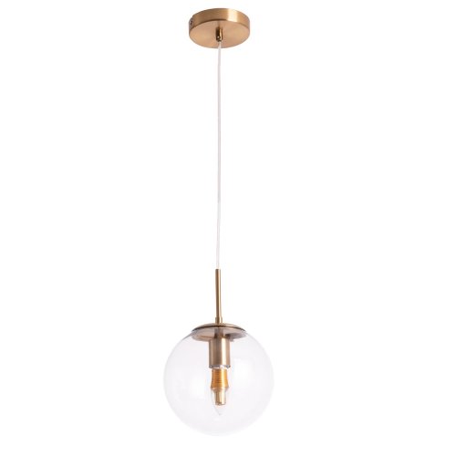 Светильник подвесной Volare A1920SP-1AB Arte Lamp прозрачный 1 лампа, основание античное бронза в стиле современный шар